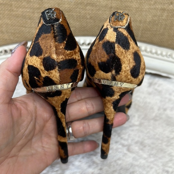 DKNY | Camel Leopard Lexi Pointy Toe Platform Pump - Picture 8 of 15